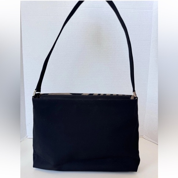 Vintage 90s Y2K Kate Spade Black Silk Zebra Print Lining Magnetic Closing *flaws - Picture 4 of 15